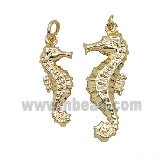 Copper SeaHorse Pendant Gold Plated