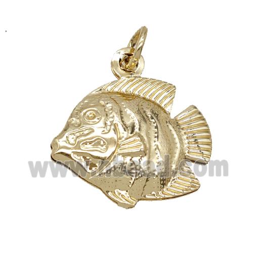 Copper Fish Pendant Gold Plated