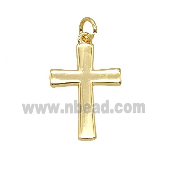Copper Cross Pendant Gold Plated