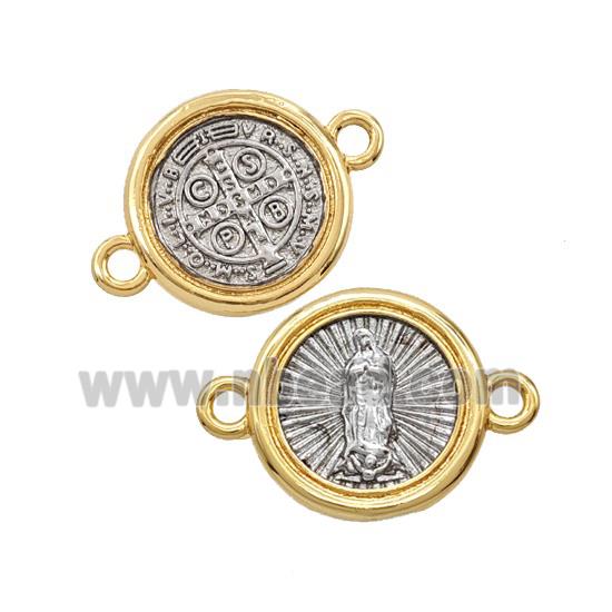 Copper Jesus Connector 18K Gold Plated