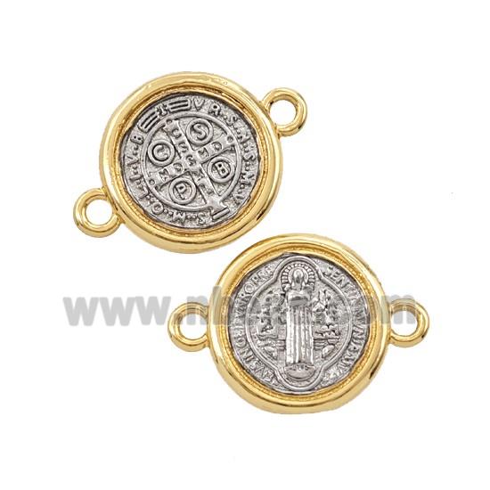 Copper Jesus Connector 18K Gold Plated