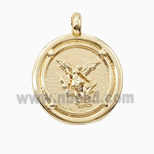 Copper Pendant, Gold Plated