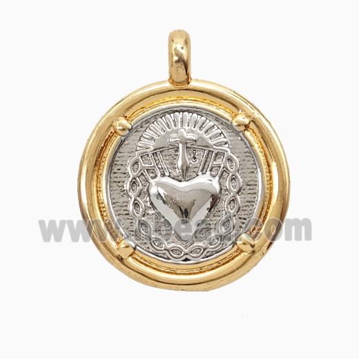 Copper Pendant, Gold Plated