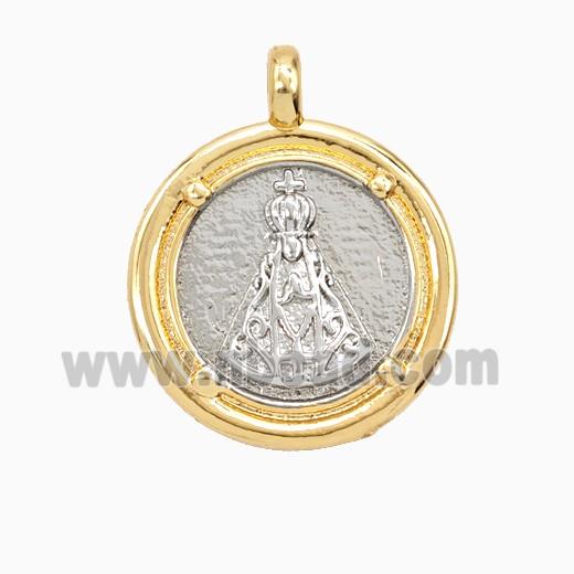 Copper Pendant, Gold Plated