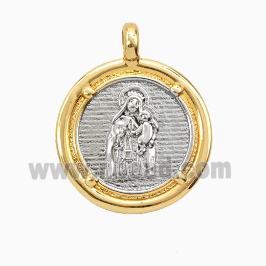 Copper Pendant, Gold Plated