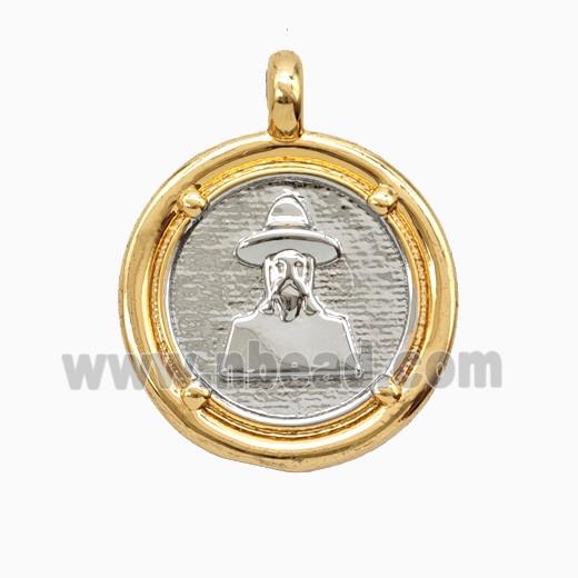 Copper Pendant, Gold Plated