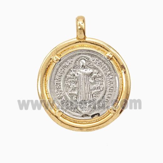 Copper Pendant, Gold Plated