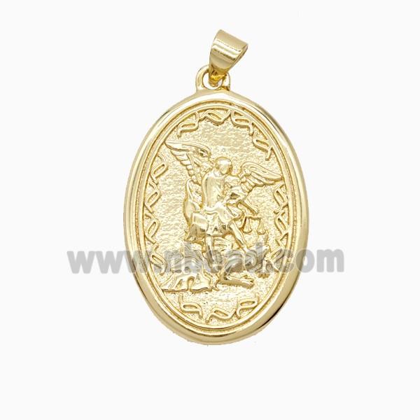 Copper Pendant, Gold Plated