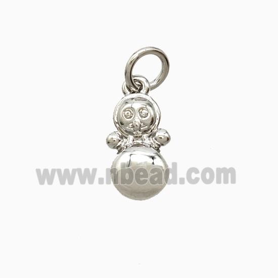 Copper Pendant Pave Zircon, Gold Plated