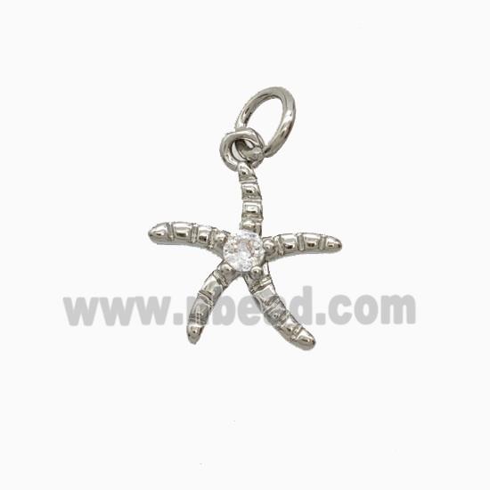 Copper Pendant Pave Zircon, Gold Plated