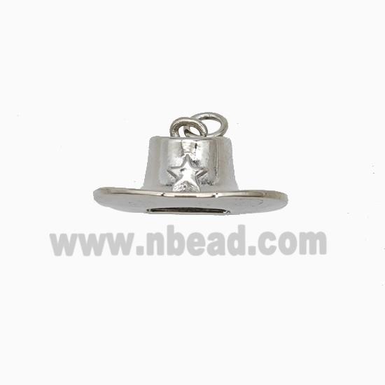 Copper Pendant Pave Zircon, Gold Plated