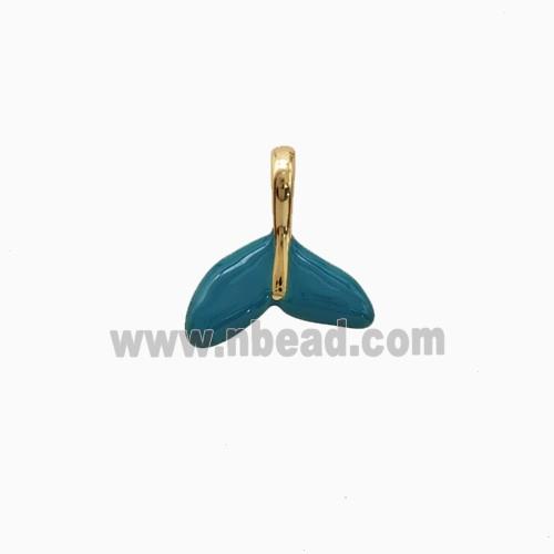 Copper Pendant Pave Zircon, Gold Plated