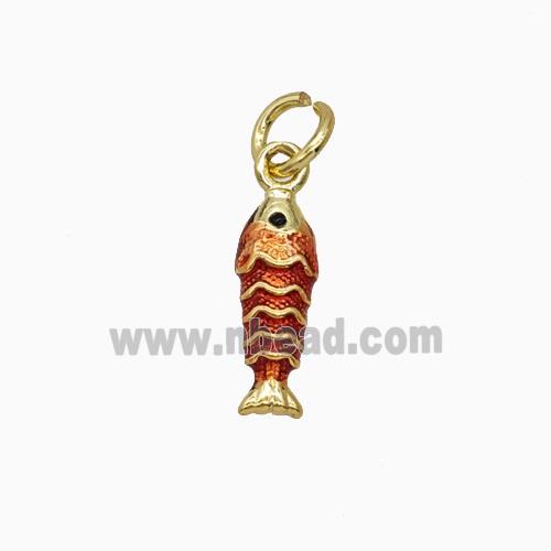 Copper Pendant Pave Zircon, Gold Plated