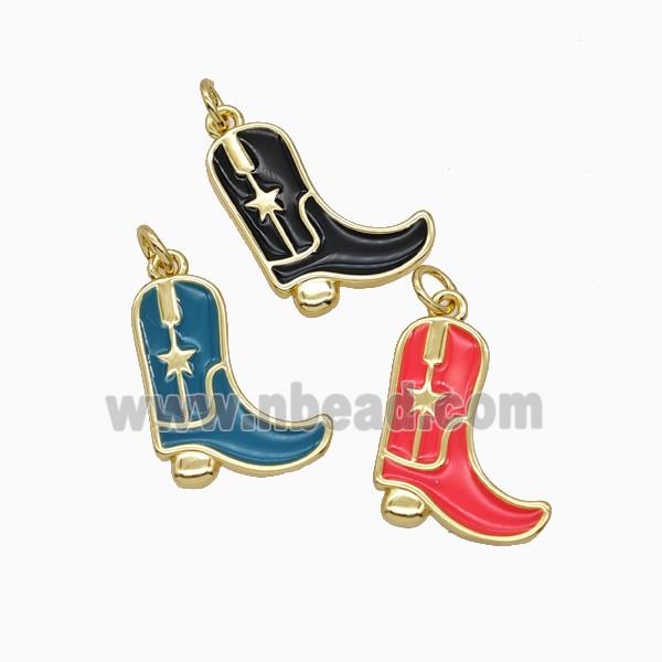 Copper Pendant Pave Zircon, Gold Plated