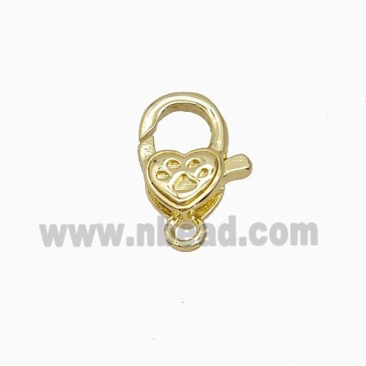 Copper Pendant Pave Zircon, Gold Plated