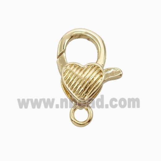 Copper Pendant Pave Zircon, Gold Plated