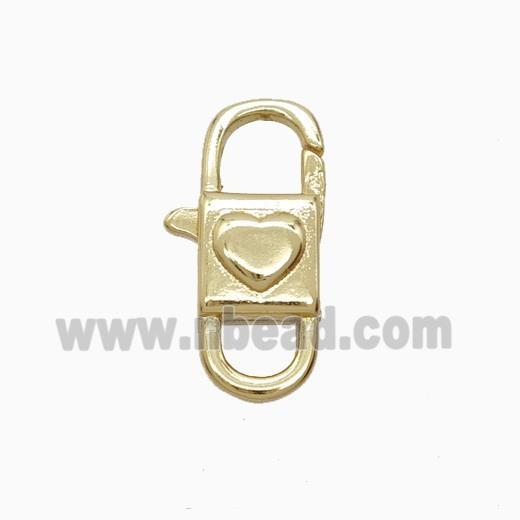 Copper Pendant Pave Zircon, Gold Plated