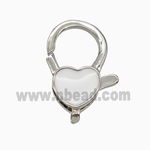 Copper Clasp Pave Zircon, Gold Plated