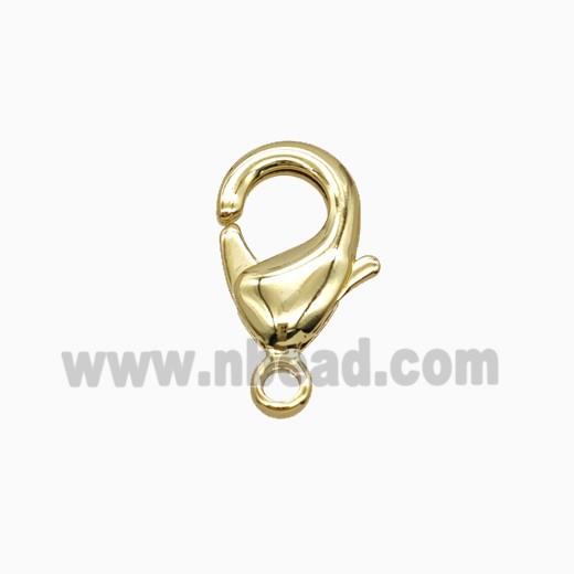 Copper Connector Clasp, Platinum Plated