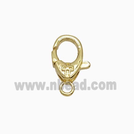 Copper Connector Clasp, Platinum Plated