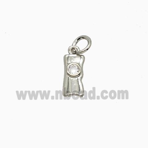 Copper Pendant, Platinum Plated