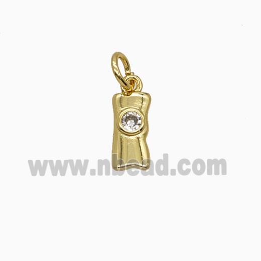 Copper Pendant, Platinum Plated