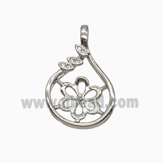 Copper Pendant, Platinum Plated