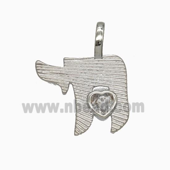 Copper Pendant, Platinum Plated