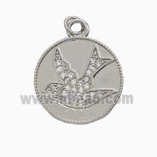 Copper Pendant, Platinum Plated