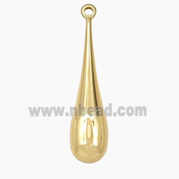Copper Teardrop Pendant Gold Plated