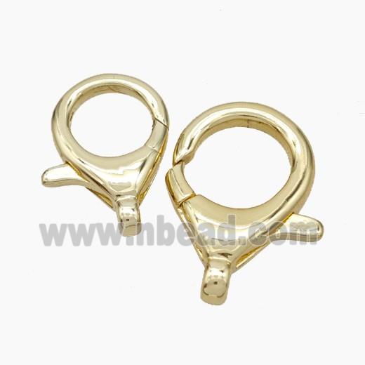 Copper Lobster Clasp Gold Plated
