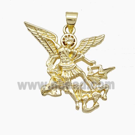 Copper Fairy Charms Pendant Gold Plated