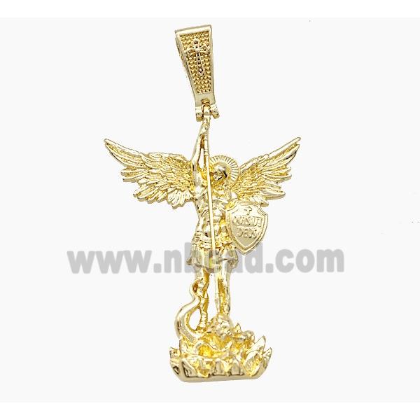 Copper Fairy Charms Pendant Gold Plated