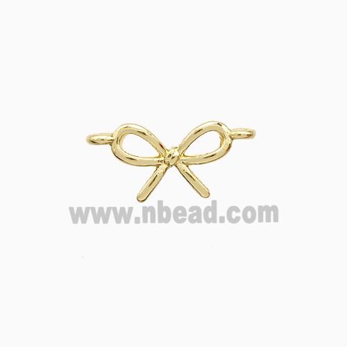 Copper Awareness Ribbons Pendant 2loops Gold Plated