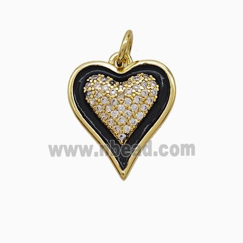 Enamel Copper Pendant, Gold Plated