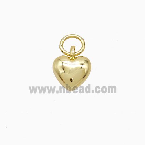 Copper Pendant Pave Zircon, Gold Plated
