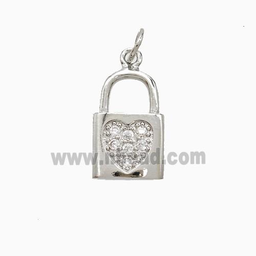 Copper Pendant Pave Zircon, Gold Plated