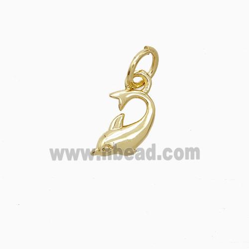 Copper Pendant Pave Zircon, Gold Plated