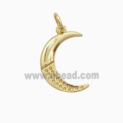 Copper Pendant Pave Zircon, Gold Plated