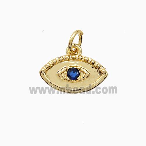 Copper Pendant Pave Zircon, Gold Plated