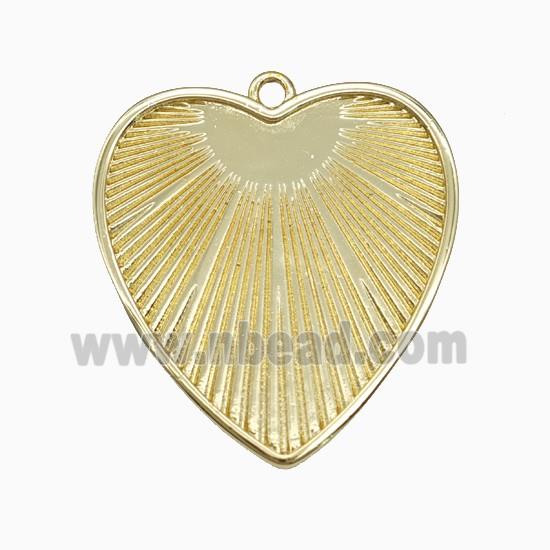 Copper Heart Pendant Gold Plated