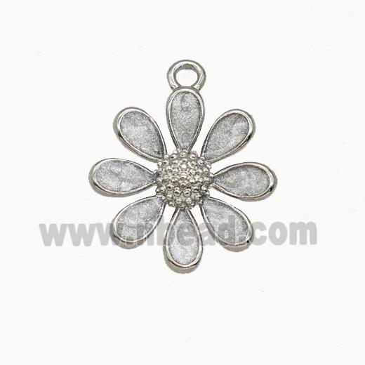 Copper Pendant Pave Zircon, Gold Plated