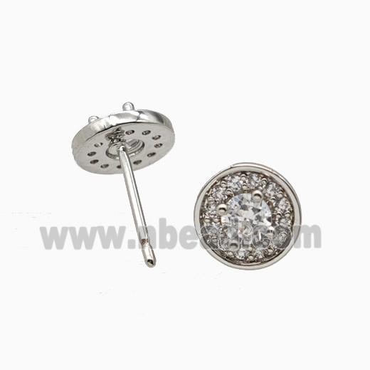 Copper Ring Pave Zircon, Gold Plated