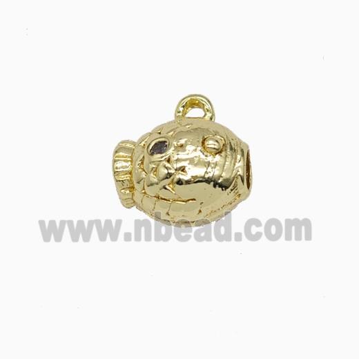Copper Fish Pendant Gold Plated