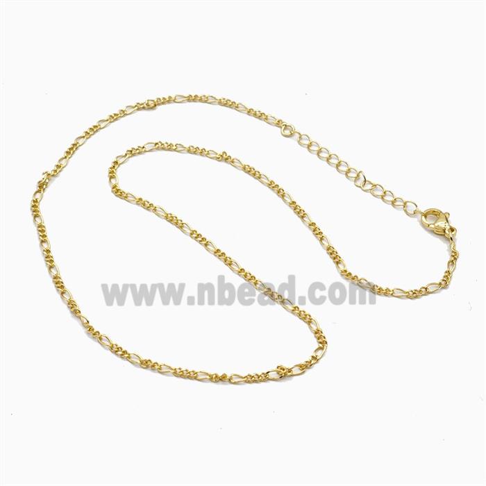 Copper Necklace Chain Gold Plated