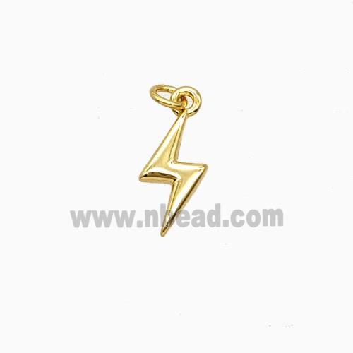 Copper Lightning Pendant 18K Gold Plated