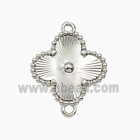 Copper Clover Connector Platinum Plated