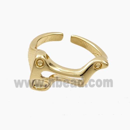 Copper Rings Gold Plated