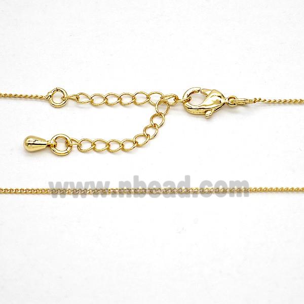 Copper Necklace Chain Gold Plated