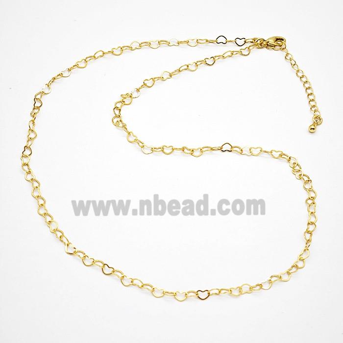 Copper Necklace Chain Gold Plated